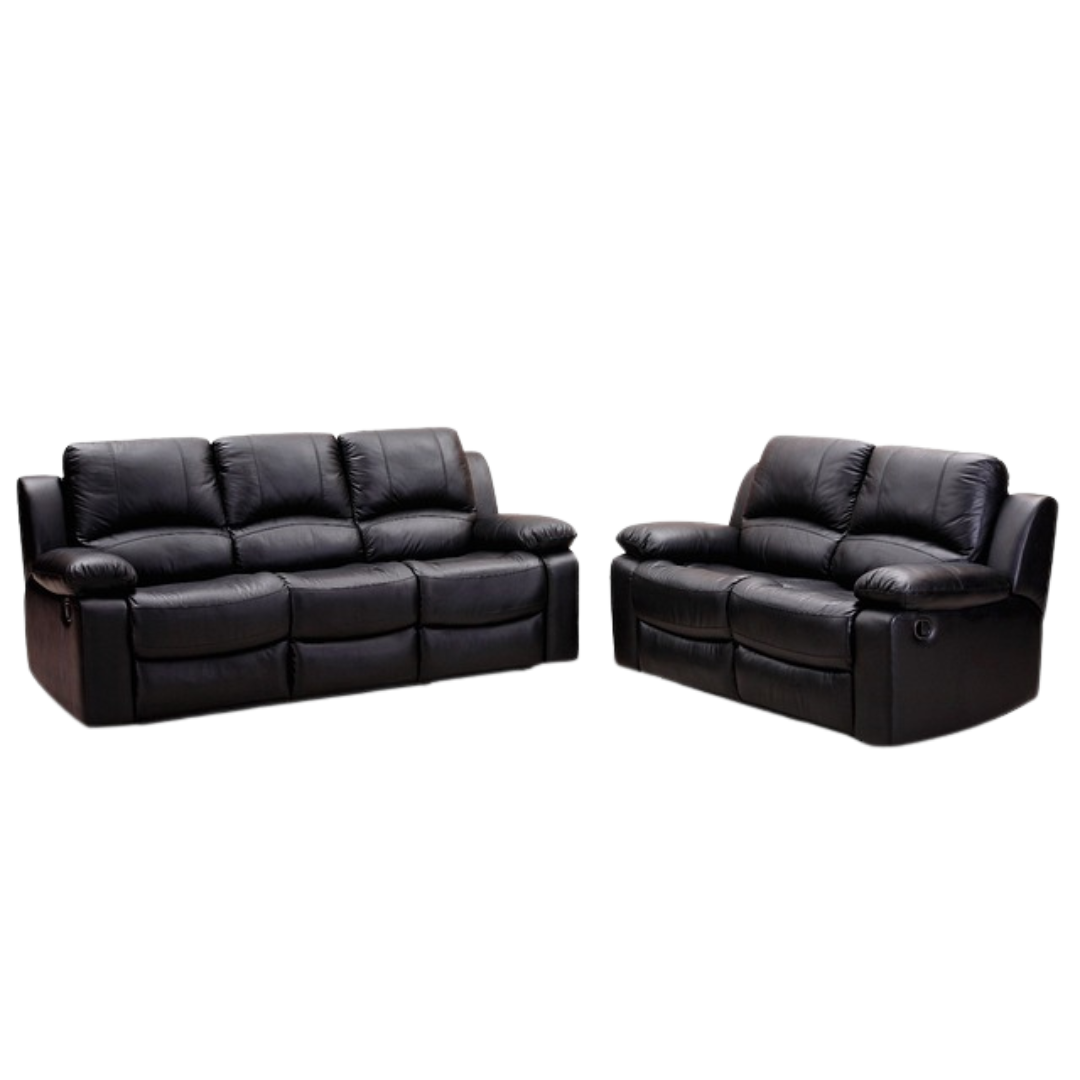 black sofa set