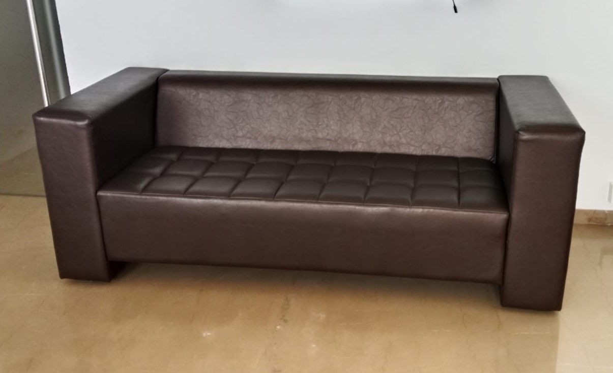 three seater leather sofa