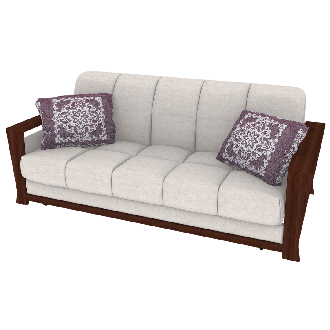 three seater sofa with cushions